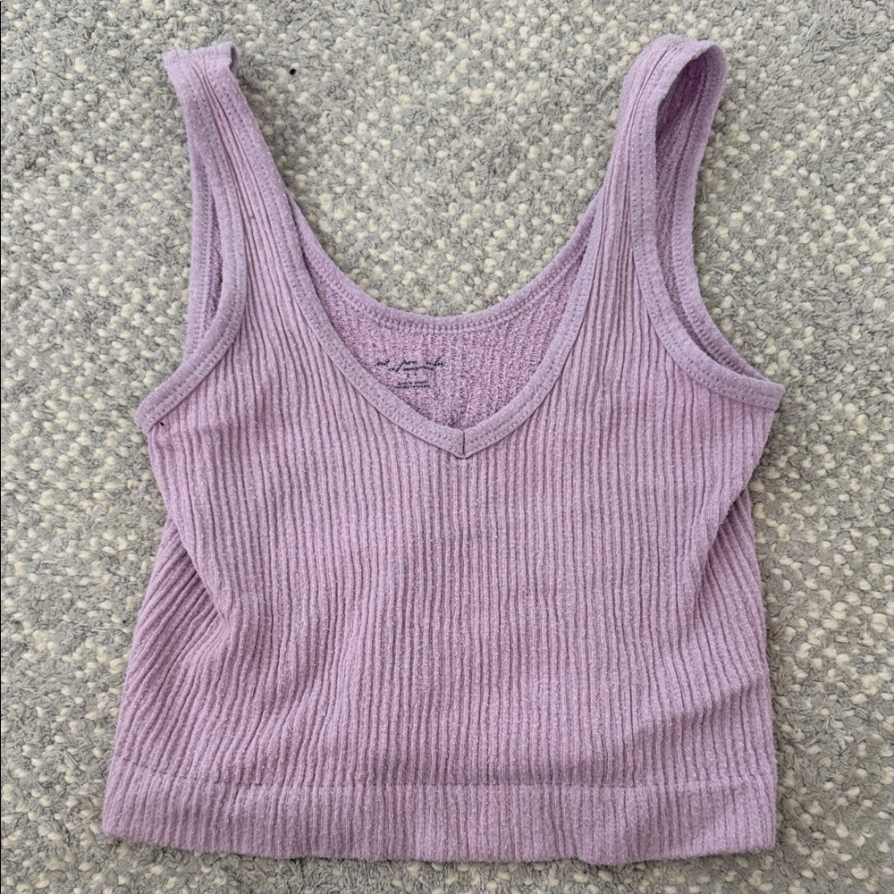 Urban Outfitters Lilac Ribbed Tank Top